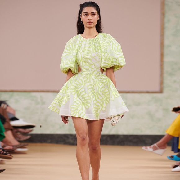 knee length dresses for ladies Aje Botanical Mini Dress main image 1